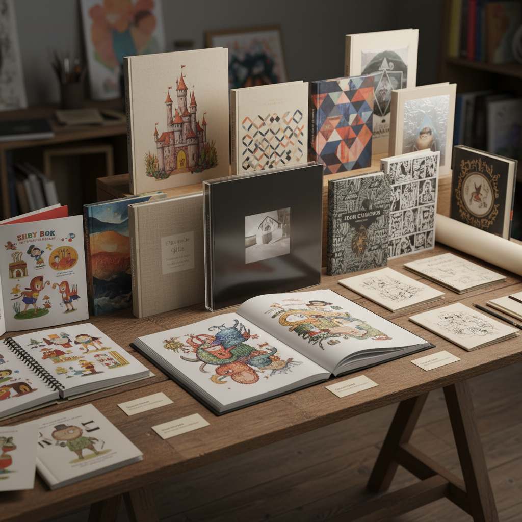 Portfolio display of sample spreads and cover variations